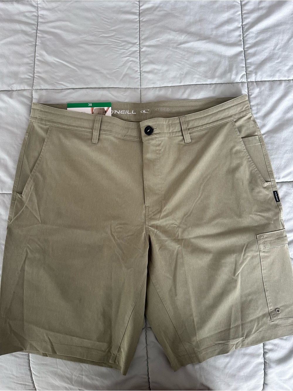 O'Neill Men's Olive Hybrid Cargo Shorts